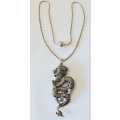 Thomas Sabo sterling silver chinese dragon pendant with chain and box value R11500