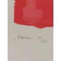 Wow!! Philip Sutton `Hibiscus` 60/150 lithograph Value R2950