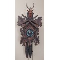 Vintage hunter cuckoo clock 100% working amazing condition!!