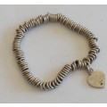 Lovely sterling silver stretchy bracelet 19,2g