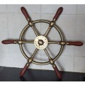Wow!! Vintage Brown Bros & co brass and wood ships wheel 465mm Value R4500
