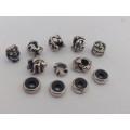 Collection of 8 x Trollbeads charms & 4 x spacers 17,3g Value R3000