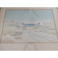 Amazing!! Large Oswald Gerber `Arniston` watercolour 750 x 500mm Value R3500