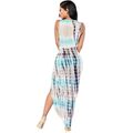 *DIVA RANGE* Blues Sleeveless Tie-Dye Maxi Dress