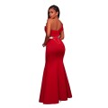 *WILD ROSE* *LOCAL STOCK* Red Sexy One Shoulder Ponti Gown - MEDIUM