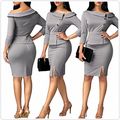 *WILD ROSE* Elegant Office two piece Pencil Skirt Set  - M/L/XL/2XL