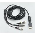 Sony Playstation TV/AV Connection S-Video Cable/Lead for PS1 PS2 PS3 Gold Plated