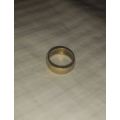 575 Stamped Pure gold "Pinky Ring" with beautiful engraving