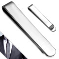 Stainless Steel Plain Style Engravable Bar Mens Tie Clip - CCR123