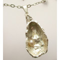Oyster Pendant. Knysna Oyster with Pearl