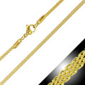 Gold plated chain 45cm long, 2mm wide (clearance bid or buy)