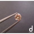 0.85ct | 5mm | Champagne coloured Diamond Simulant | Cubic Zirconia | Round
