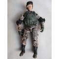 BBI ARTICULATED MILITARY ACTION FIGURES X 2 - RATHER HARD TO FIND - SCALE 1:18 - G.I. JOE SIZE!!
