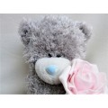 A LARGER TATTY TEDDY  (ME TO YOU) - HOLDING A PRETTY PINK ROSE!!
