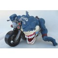 1995 MATTEL STREET SHARKS RIPSTER RIP RIDER MOTORCYCLE ACTION FIGURE