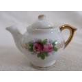 THE PRETTIEST, DELICATE PORCELAIN TEA SET TO DISPLAY WITH YOUR COLLECTABLE BEARS AND DOLLS!