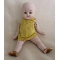 STRAIGHT OUT OF THE ATTIC - AN ANTIQUE GERMAN BISQUE DOLL WITH OPEN/CLOSE EYES  TO RESTORE!!