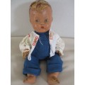 STRAIGHT OUT OF THE ATTIC - AN ANTIQUE COMPOSITION DOLL