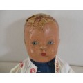 STRAIGHT OUT OF THE ATTIC - AN ANTIQUE COMPOSITION DOLL