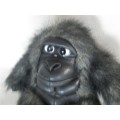 THE CUTEST GORILLA WITH FAUX LEATHER FACE, HANDS, FEET AND CHEST