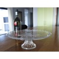 FOR ISMAIL ONLY - STUNNING GLASS CAKE STAND - MADE IN ITALY