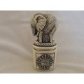UNUSUAL ELEPHANT-SHAPED PERFUME BOTTLE FOR THE  COLLECTOR