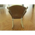 SMALL ORNAMENTAL SOLID BRASS ROCKING CHAIR