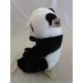 WORLD WILDLIFE FUND PANDA - IN GREAT CONDITION WITH LEATHER EAR TAG AD LABEL