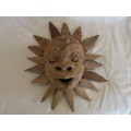 A VINTAGE HAND CARVED WOODEN MASK FROM NYASALAND (NOW MALAWI)