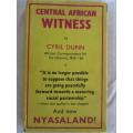 1959 HARDCOVER & DUST COVER - CENTRAL AFRICAN WITNESS BY CYRIL DUNN