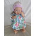 ADORABLE HEAD-TILTING/CRYING BABY DOLL IN GREAT CONDITION - 42CM - LOVE HER LITTLE MOUTH!