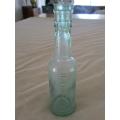 RELISTED - VINTAGE HOLBROOKS WORCESTERSHIRE SAUCE GLASS BOTTLE WITH GLASS STOPPER