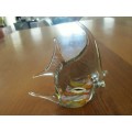 LARGER NGWENYA GLASS ANGELFISH WITH SWIRL -  IN PERFECT CONDITION