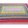 TWO REALLY LARGE VINTAGE CROCHETED BLANKETS - COMPLEMENT EACH OTHER (220CMX195CM & 290CMX180CM)