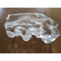 FOR TORI 16 ONLY - STUNNING SWEDISH ART DECO FULL LEAD CRYSTAL SCULPTURE OF WOMAN'S FACE