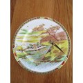 ANTIQUE MIKADO, ENGLAND PLATE WITH WALL HANGER DEPICTING ORIENTAL SCENE