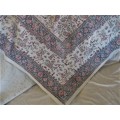 VERY LARGE VINTAGE HAND BLOCKED PRINTED (NATURAL DYED) PERSIAN GHALAMKAR TABLE CLOTH/THROW