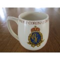 RARE 1937 ADAMS OFFICIAL GEORGE VI CORONATION MUG - DISTRIBUTED BY THE TOWN OF HERMANUS