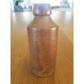 ANTIQUE VICTORIAN STONEWARE GINGER BEER BOTTLE MADE BY BARNETT & FOSTER LONDON FOR A. BECK & SON, PE