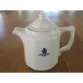 VINTAGE SOUTH AFRICAN CONTINENTAL CHINA TEAPOT WITH LION RAMPANT CREST