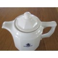 VINTAGE SOUTH AFRICAN CONTINENTAL CHINA TEAPOT WITH LION RAMPANT CREST