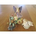 A CUTE PIXIE AND TWO FAIRIES FOR YOUR COLLECTION/FAIRY GARDEN