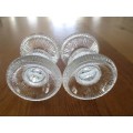 TWO BEAUTIFUL NORDIC DESIGN GLASS CANDLESTICKS MADE IN FRANCE
