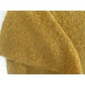 LOVELY OLD GOLD COLOURED WOVEN MOHAIR THROW/BLANKET  - 194CM X 160CM (1940MM X 1600MM)