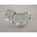 SMALL/MEDIUM NGWENYA GLASS WARTHOG IN PERFECT CONDITION (JUST DIFFICULT TO PHOTOGRAPH)