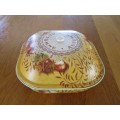 VERY UNUSUAL AND VERY RARE VINTAGE FRENCH TIN DISH - LARGE LITHOGRAPHED "AUTOMNE/AUTUMN"