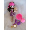 CUTE MATTEL ENCHANTIMENTS BREN BEAR  DOLL WITH HER PET BEAR, SNORE AND SOME ACCESSORIES