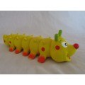 TO ADD TO A COLLECTION OR KEEP A PUP AMUSED FOR HOURS - SQUEEKY RUBBER CATERPILLAR