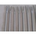 A SET OF TEN HANDY PICKLE/OLIVE FORKS IN GREAT CONDITION