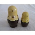 SET OF FIVE SMALL VINTAGE RUSSIAN HAND PAINTED NESTING DOLLS TO ADD TO YOUR COLLECTION